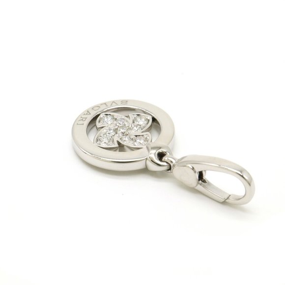 BVLGARI Bvlgari Tondo Windmill Motif Charm Pendant Head Top K18WG White Gold ... - Picture 5 of 7